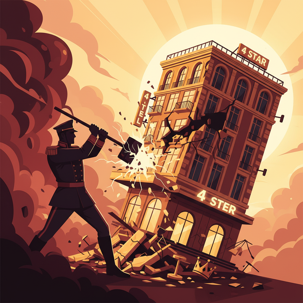 军长怒砸4星级酒店：酒店被军长砸，是商业傲慢还是权力的冲动？