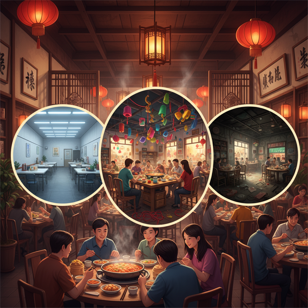 别让装修毁了生意!避开这3个坑让中餐厅效果图案例更有烟火气