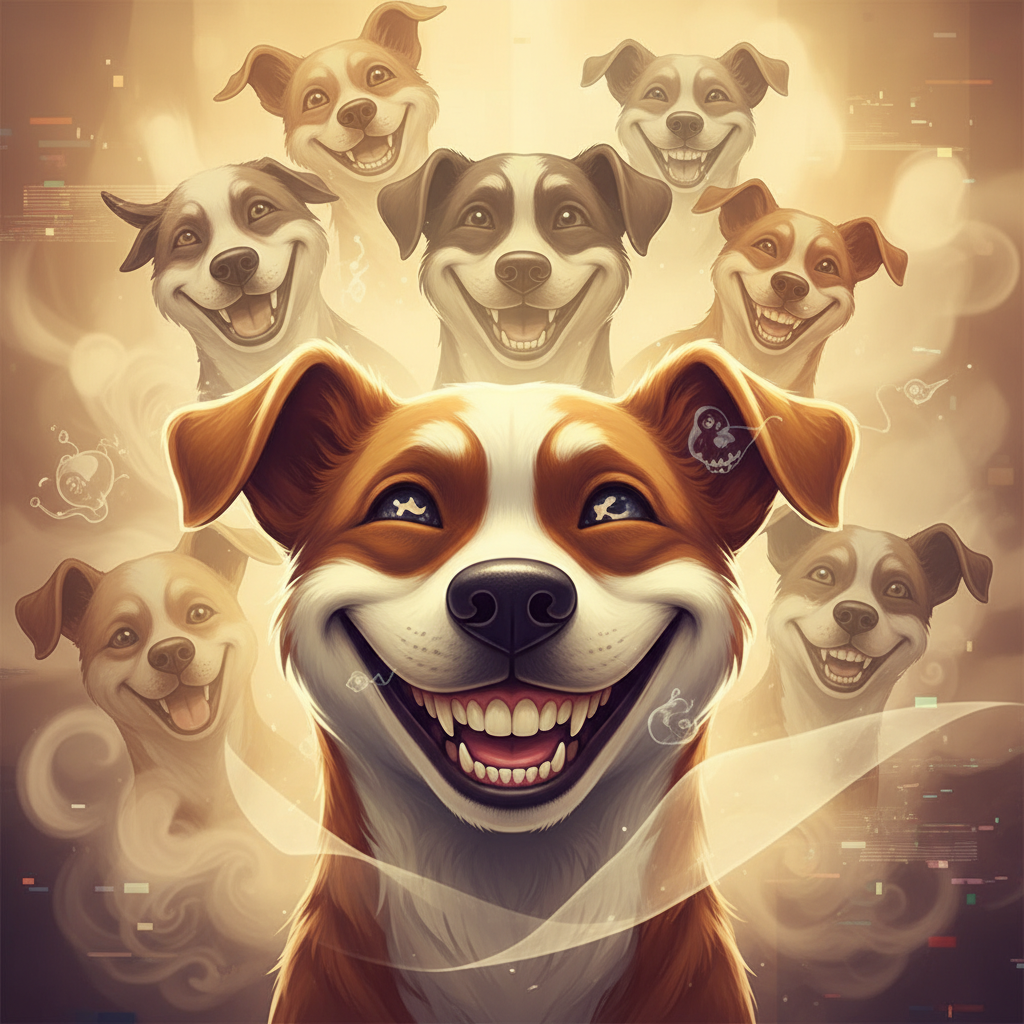 揭秘微笑的狗恐怖原图，深扒微笑狗恐怖原图:微笑狗原图片大全